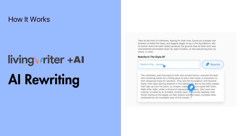 LIVINGWRITER AI Rewriting