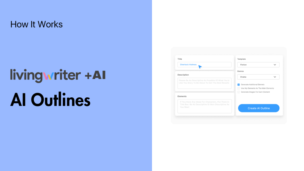 LivingWriter AI Outlines