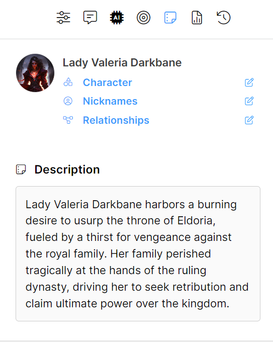 Lady Valeria Darkbane Profile