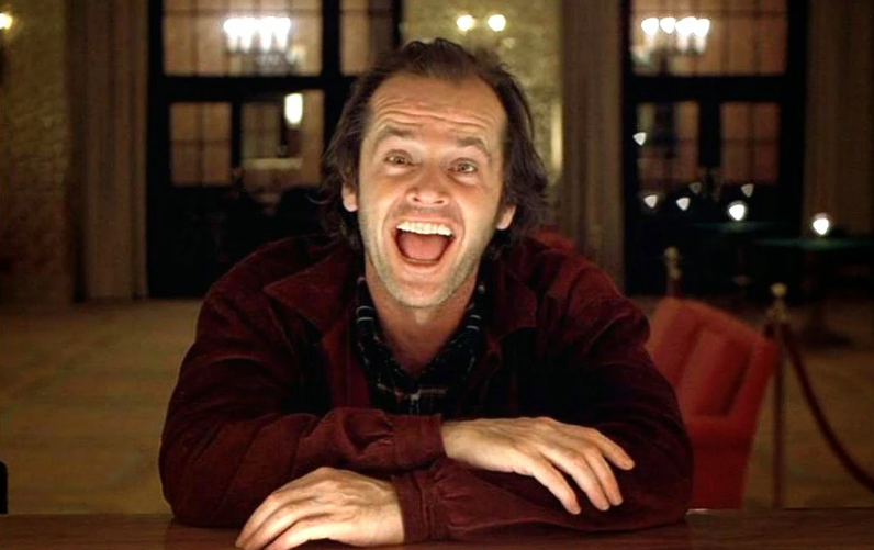 Jack Nicholson as Jack Torrance from The Shining movie adaptation