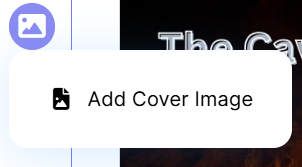 LivingWriter Manuscript "Add Cover" Button