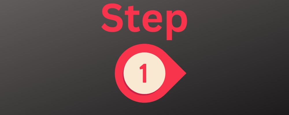 The word "step" above a stylized 1