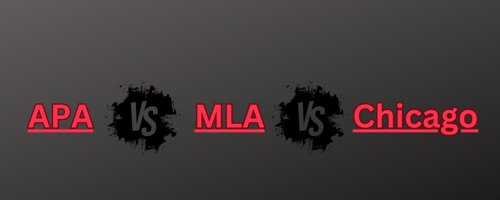 The words "APA vs MLA vs Chicago" in red and black letters-2