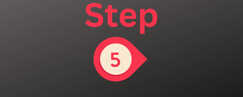 The word step above a stylized 5