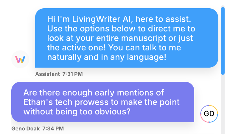 AI Chat Question