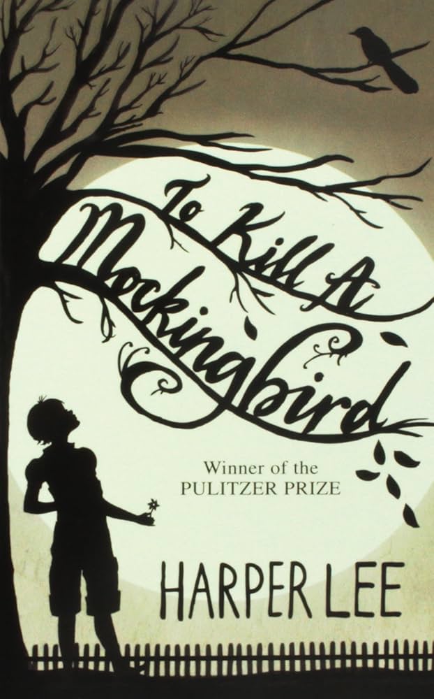 How To Pick A Title For Your Book 4 A silhouette of a girl standing under a tree whose beaches say "To Kill A Mocking Bird"
