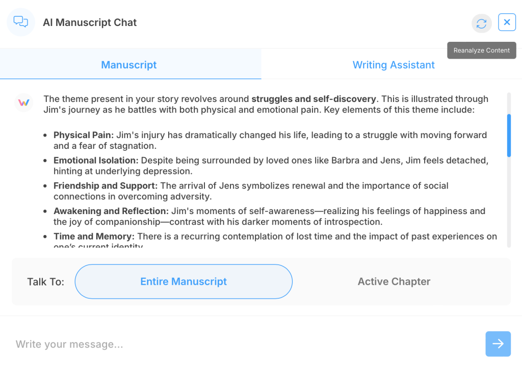 What Is Theme In A Story - 8 Mistakes To Avoid 2 AI Manuscript Chat Theme Example