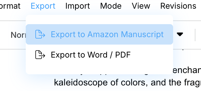How To Publish A Book On Amazon - 2025 KDP Guide 2 Amazon KDP Export on LivingWriter