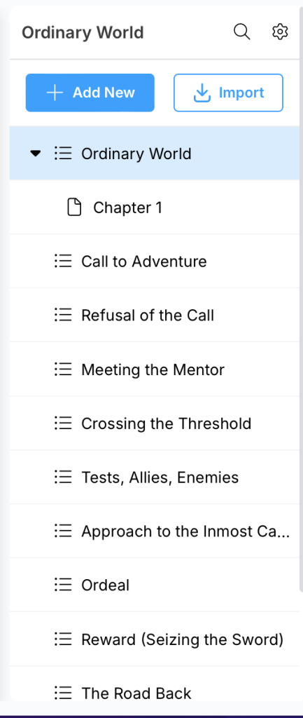 Hero's Journey Template